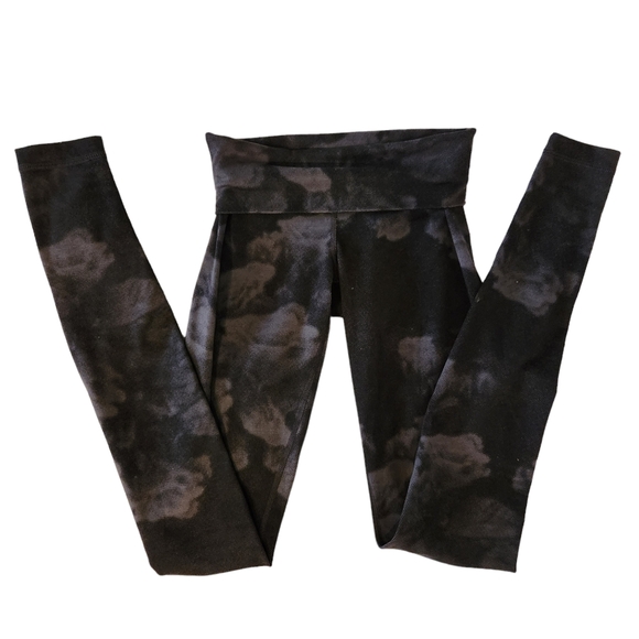 Lululemon Wunder Under Pant *Full-On Luon (Roll Down) - Dream Rose Deep Coal - Picture 10 of 14